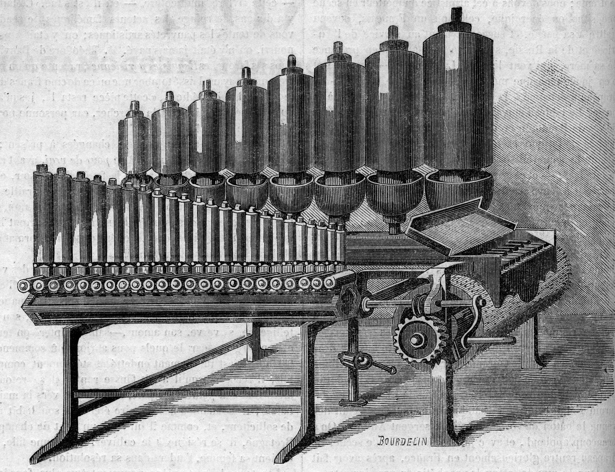 Órgano de vapor americano. Grabado en “Le Monde Illustré” n°146 del 28 de enero de 1860. de French School