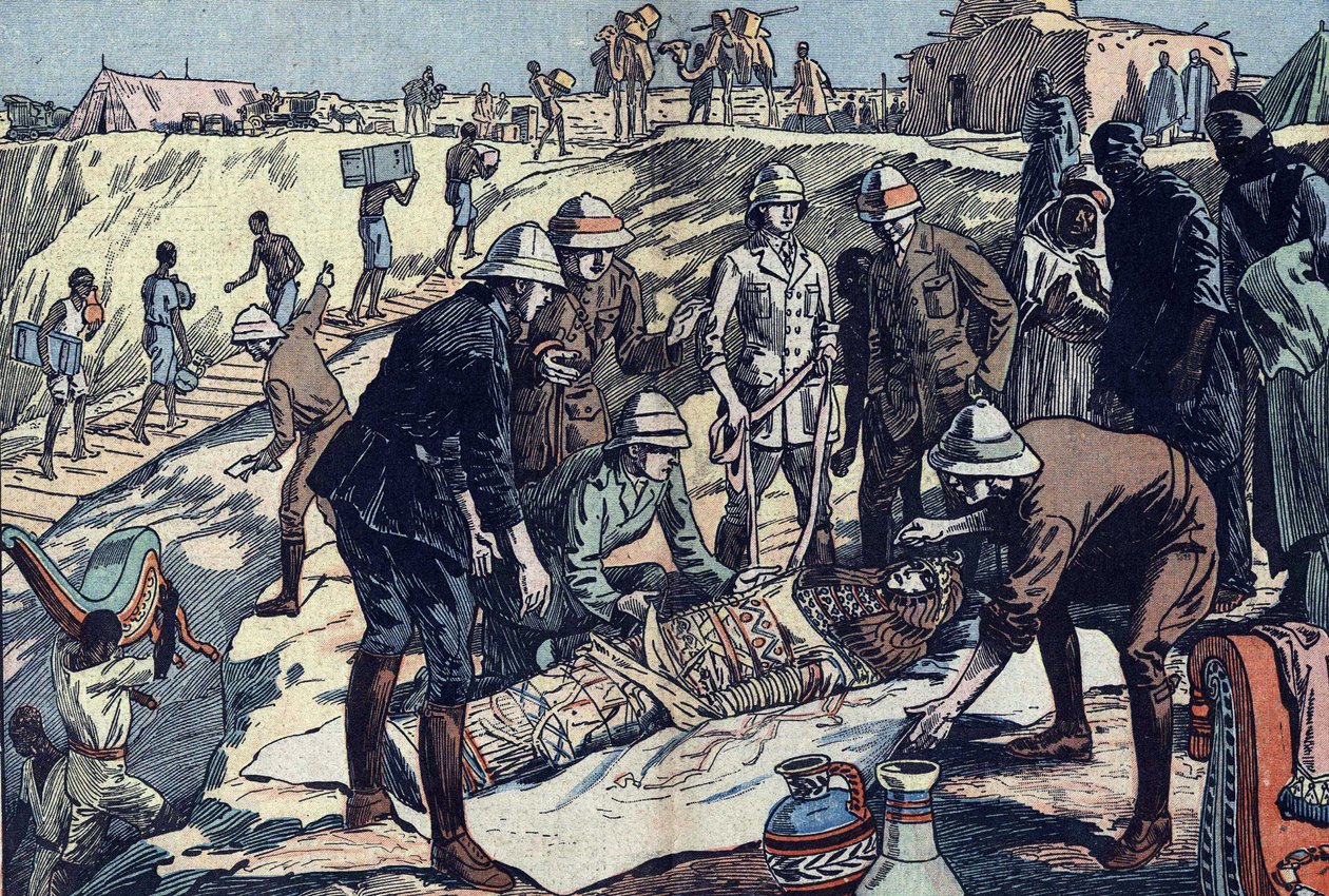 Una misión inglesa descubre la tumba de Tin Hinan, Argelia de French School
