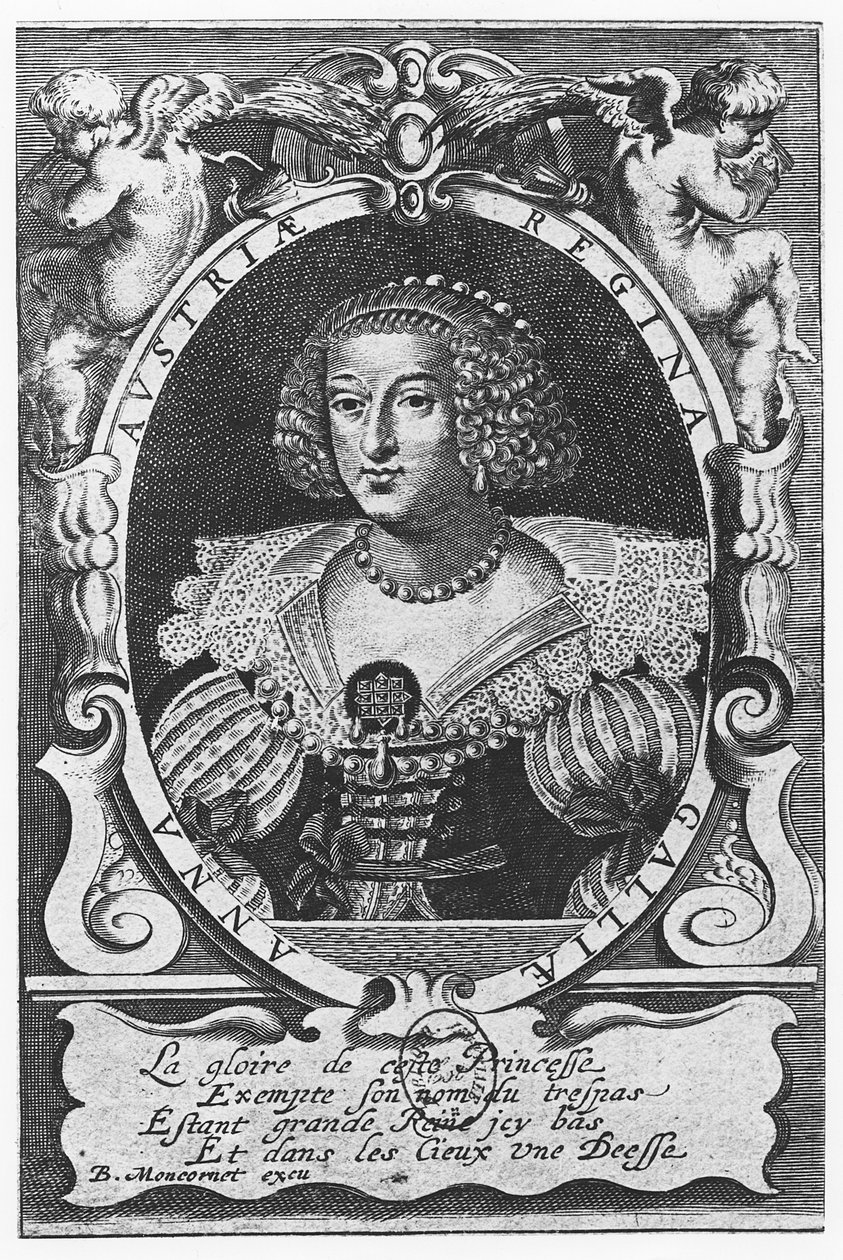 Ana de Austria (grabado) de French School