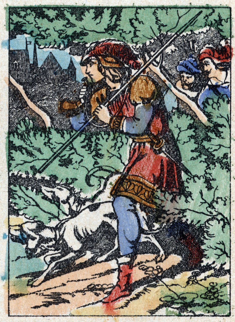 Ilustración anónima para “La bella durmiente”, cuento de Charles Perrault (1628-1703), escritor francés. Grabado en madera de Imagerie Pellerin - Epinal, sd. Finales del siglo XIX. de French School