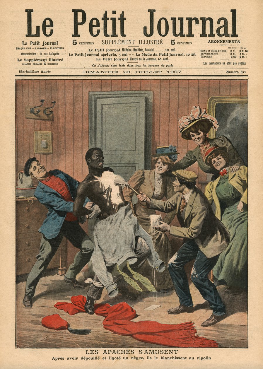 Apaches divirtiéndose, ilustración de 