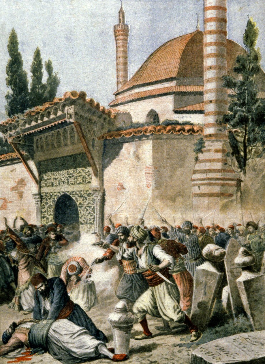 Los armenios atacaron una mezquita en Constantinopla de French School