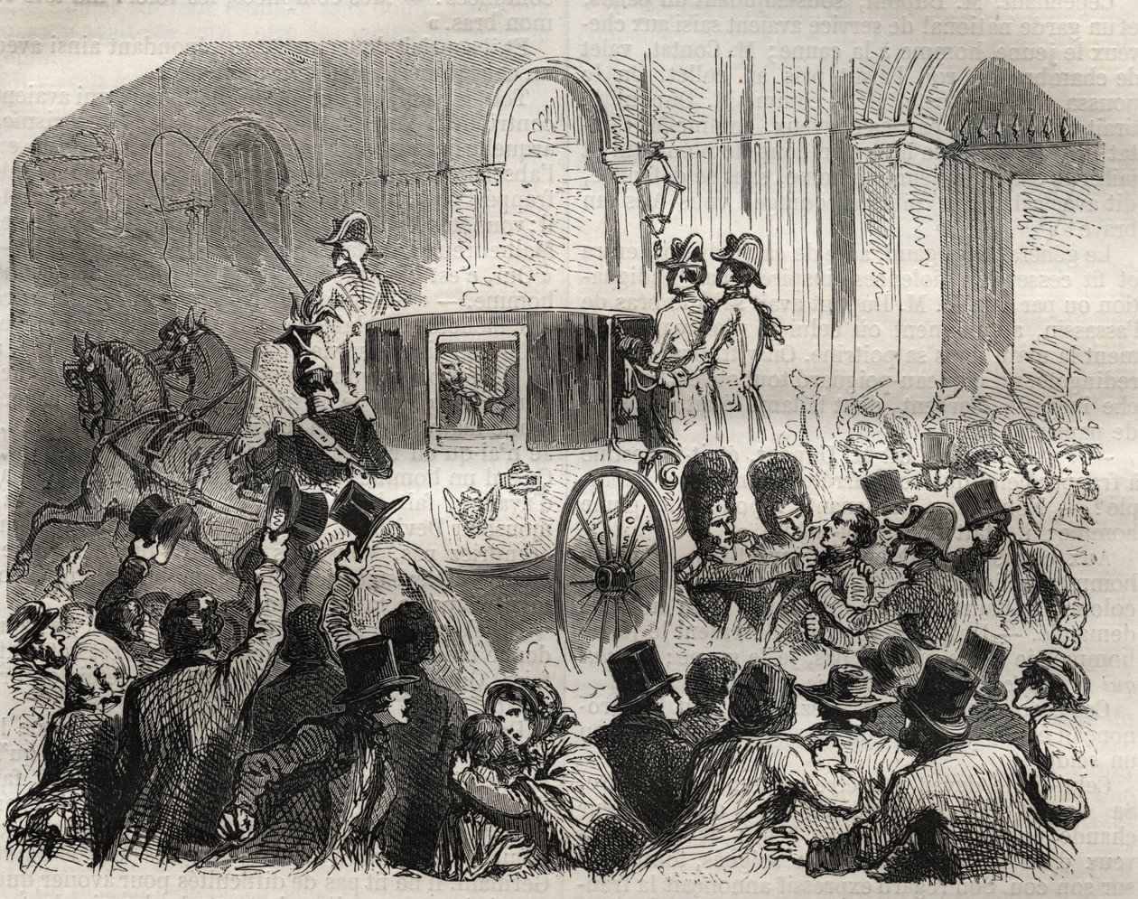 Arresto de Louis Alibaud tras su intento de asesinato de Luis Felipe I, Rey de los Franceses, 25 de junio de French School