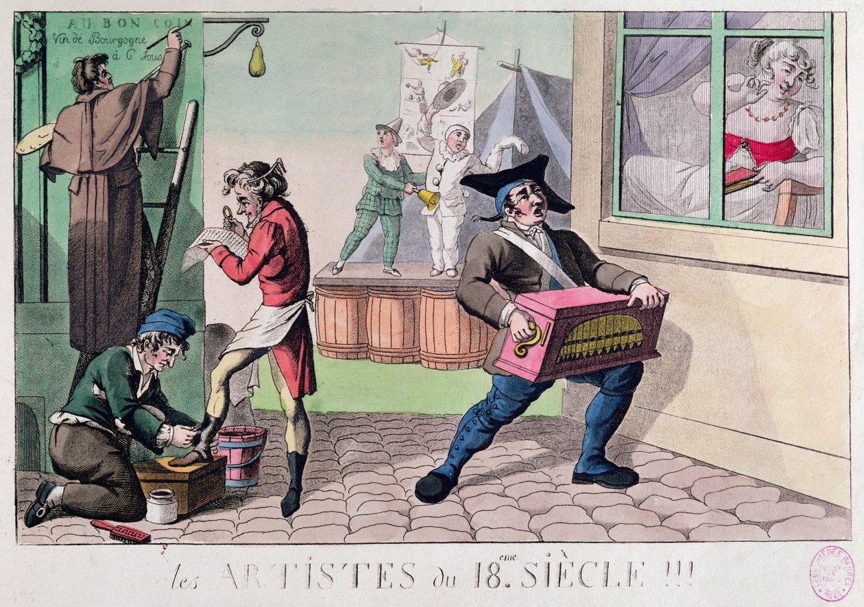 Artistas del siglo XVIII de French School