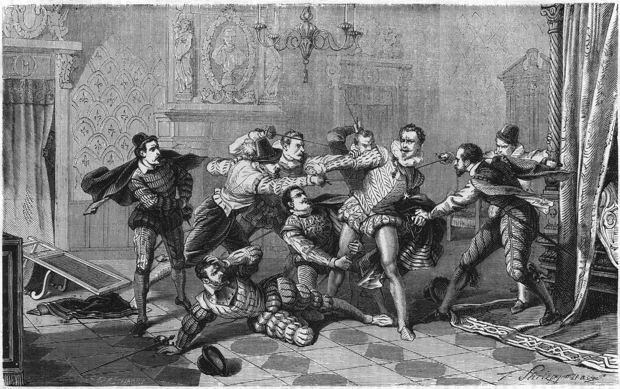 Asesinato de Enrique I de Lorena, Duque de Guisa conocido como el Balafré (1550-1588), 23 de diciembre de French School