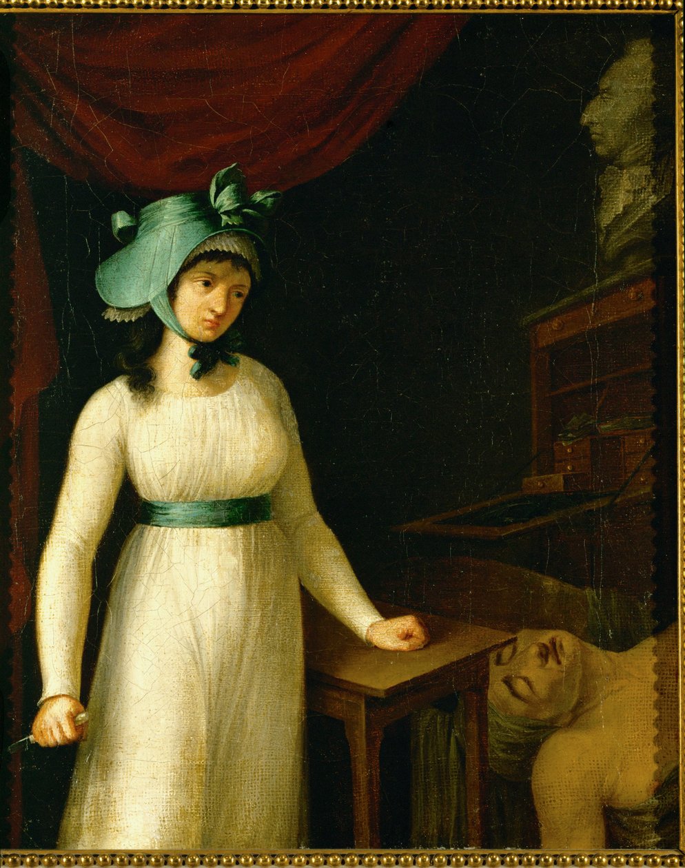 El asesinato de Jean-Paul Marat por Charlotte Corday ... de French School