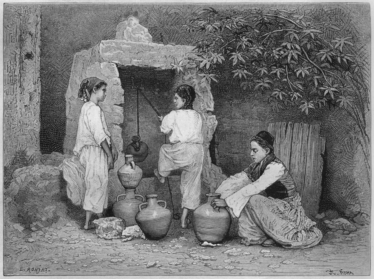En el pozo, San Juan de Acre, de La Syrie d