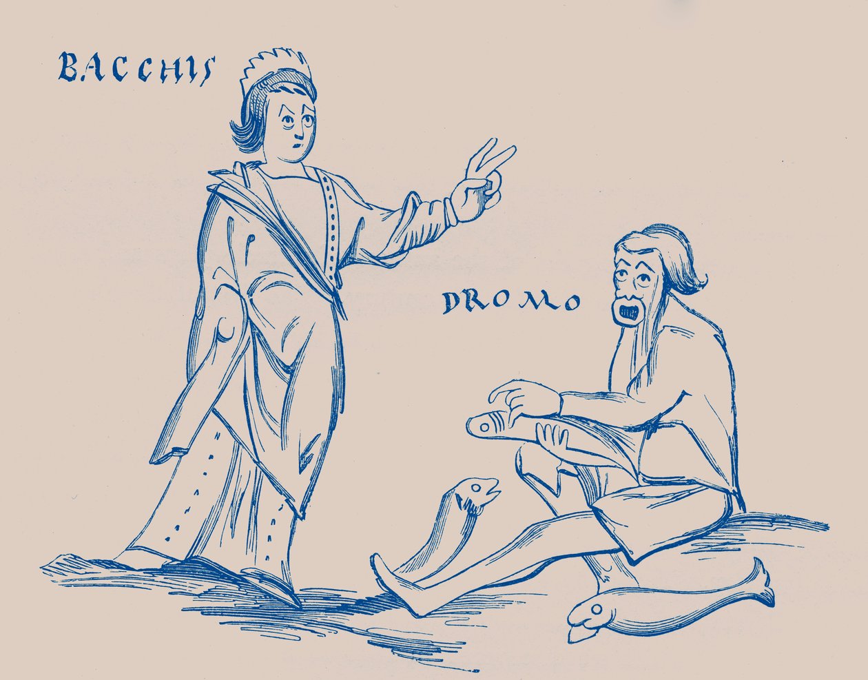 Bacchis y el pescador de French School