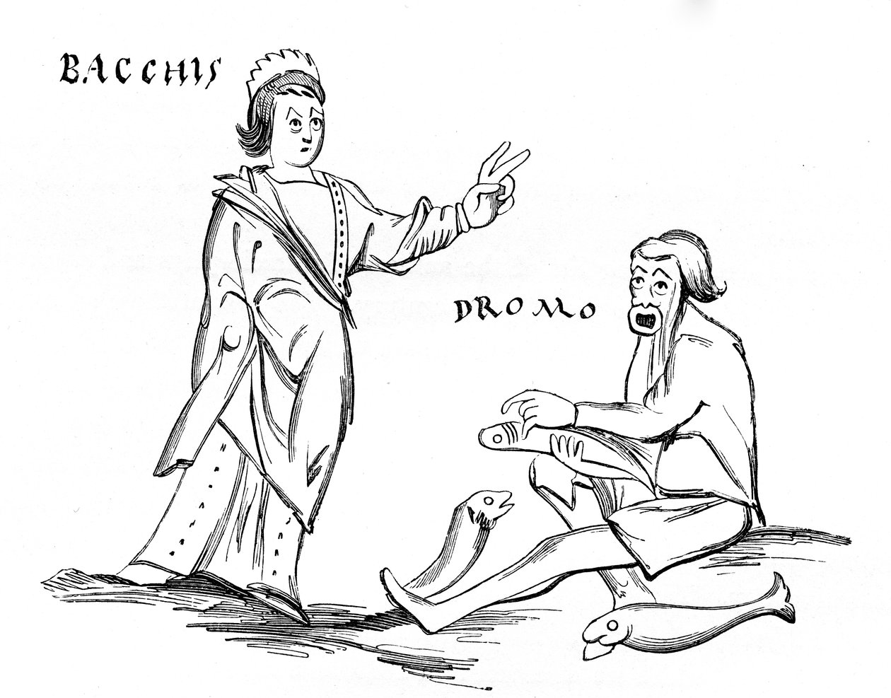 Bacchis y el pescador de French School