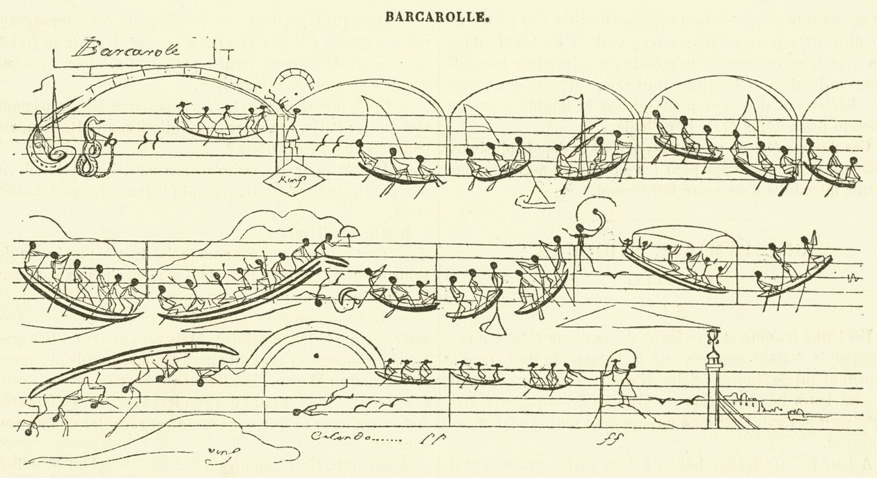 Barcarola (grabado) de French School