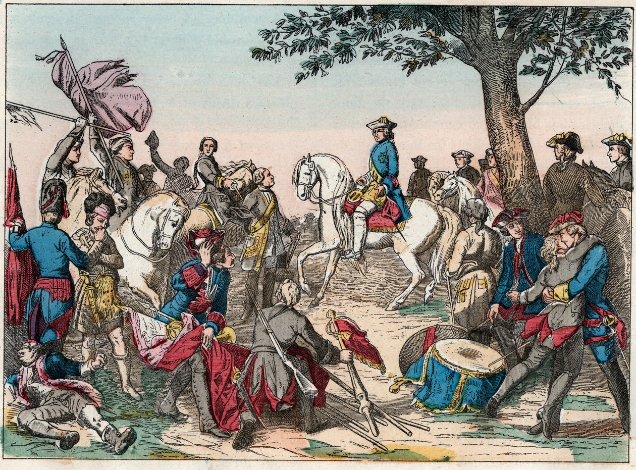 Batalla de Fontenoy de French School