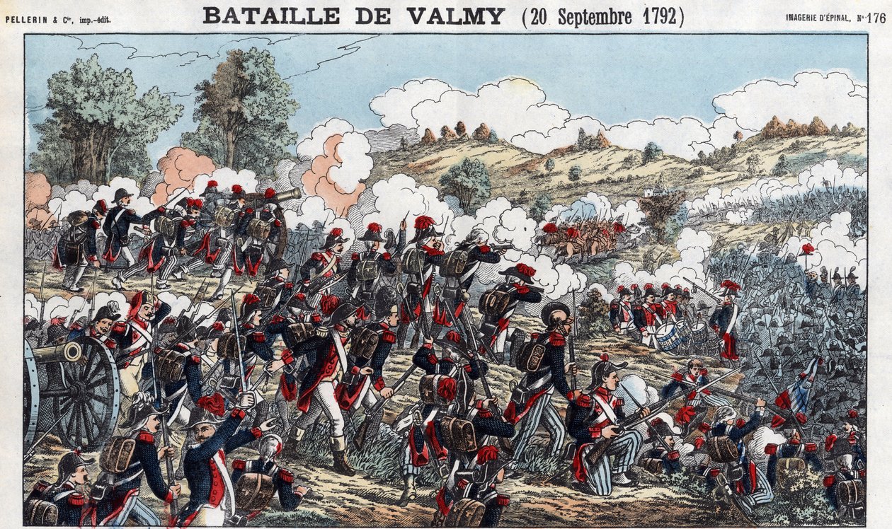 Batalla de Valmy el 20 de septiembre de French School