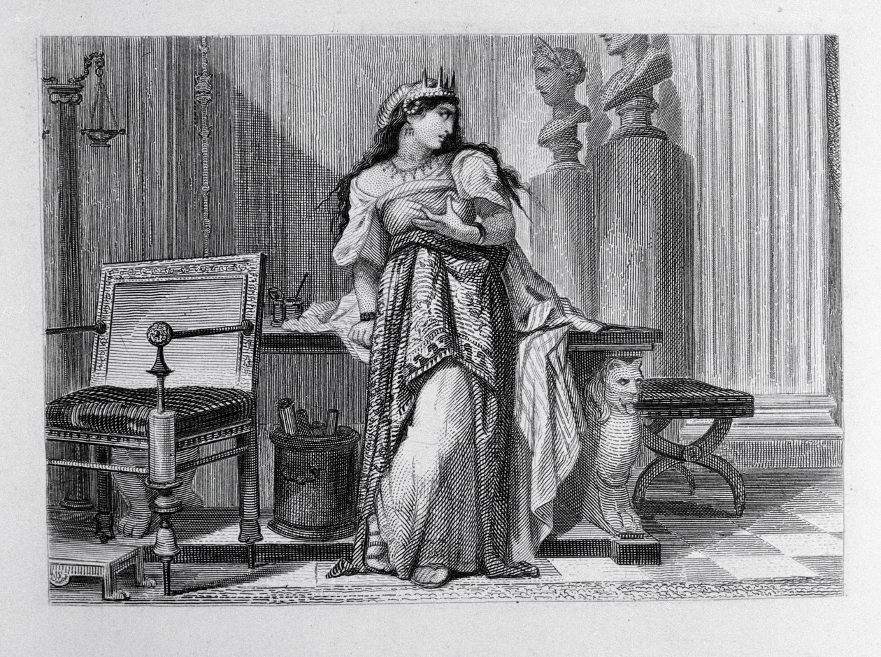 Berenice, ilustración para Berenice por Jean Racine (1639-99) de French School