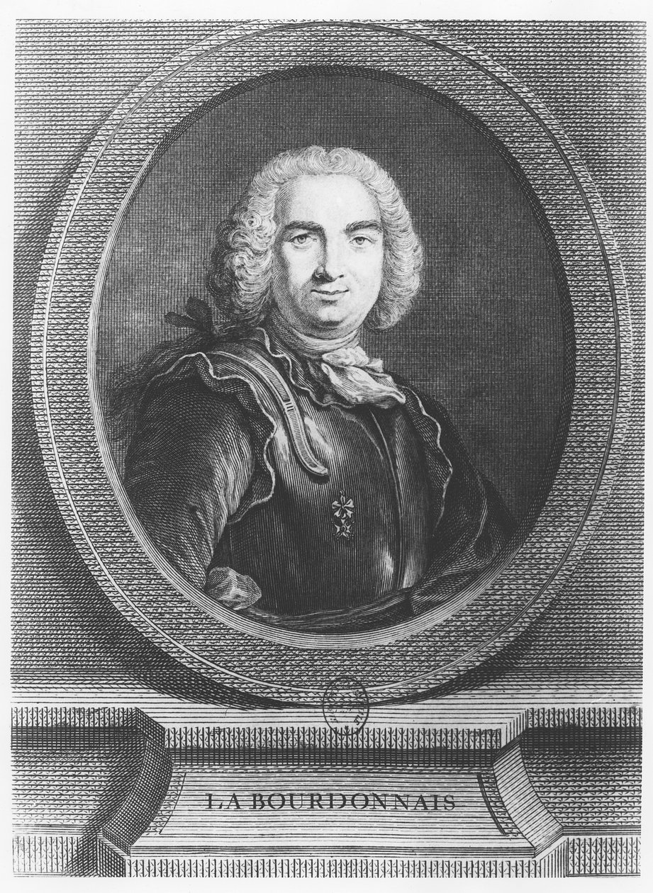 Bertrand François Mahé, Conde de La Bourdonnais (grabado) de French School