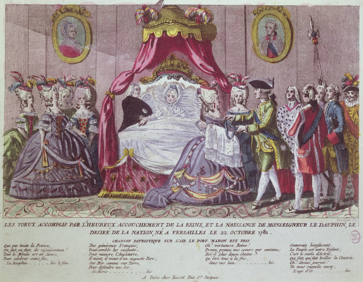 Nacimiento del Gran Delfín, Louis Joseph (1781-1789) de French School