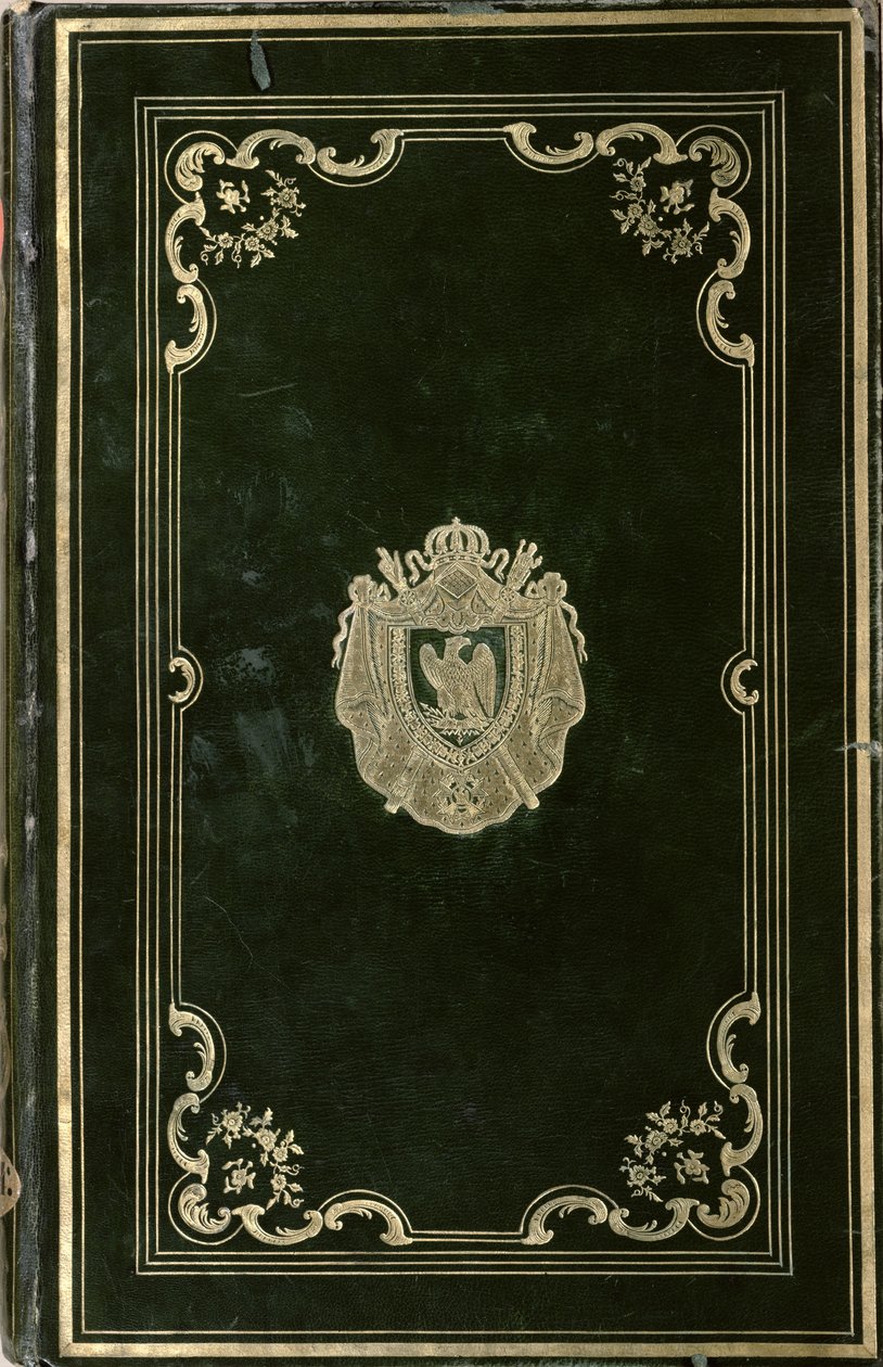 Encuadernación de libro con el escudo de armas de Napoleón Bonaparte (1769-1821) de French School