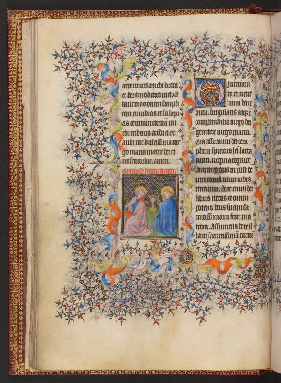 Libro de Horas, Add MS 32454 f.14v, Francia de French School