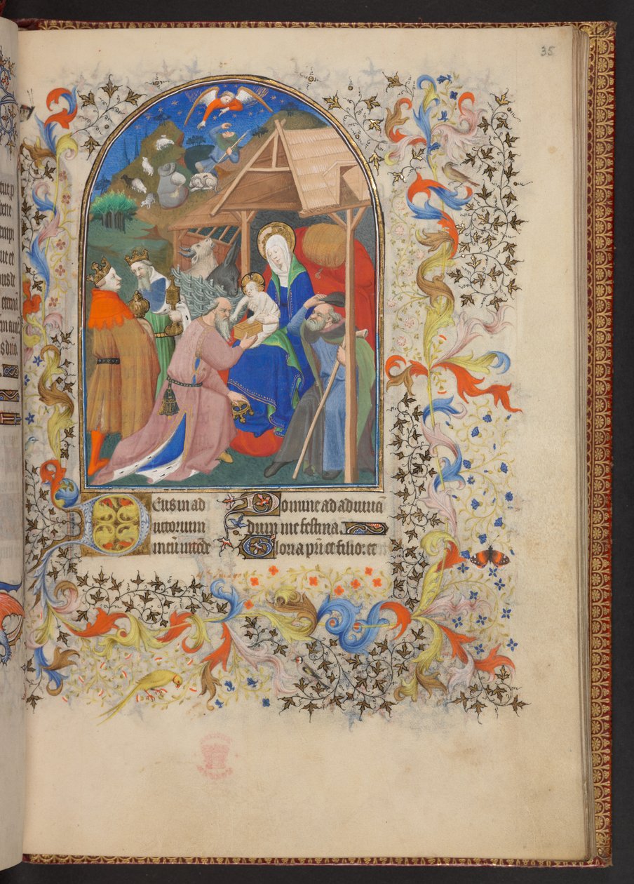 Libro de Horas, Add MS 32454 f.35r, Francia de French School