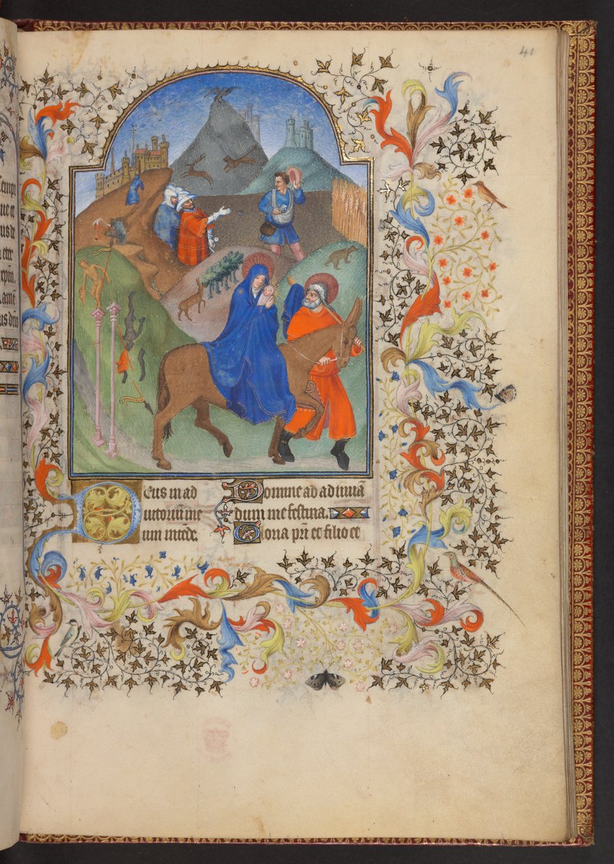 Libro de Horas, Add MS 32454 f.41r, Francia de French School