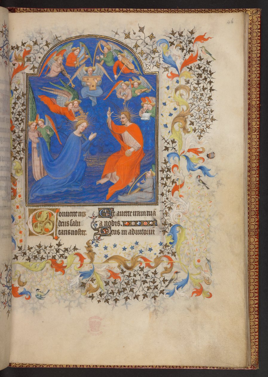 Libro de Horas, Add MS 32454 f.46r, Francia de French School