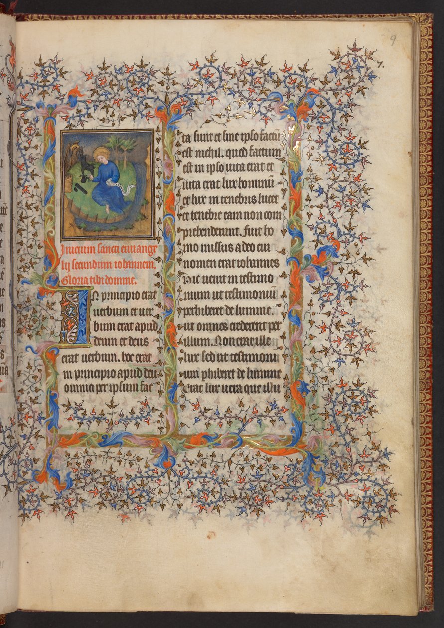 Libro de horas, Add MS 32454 f.9r, Francia de French School