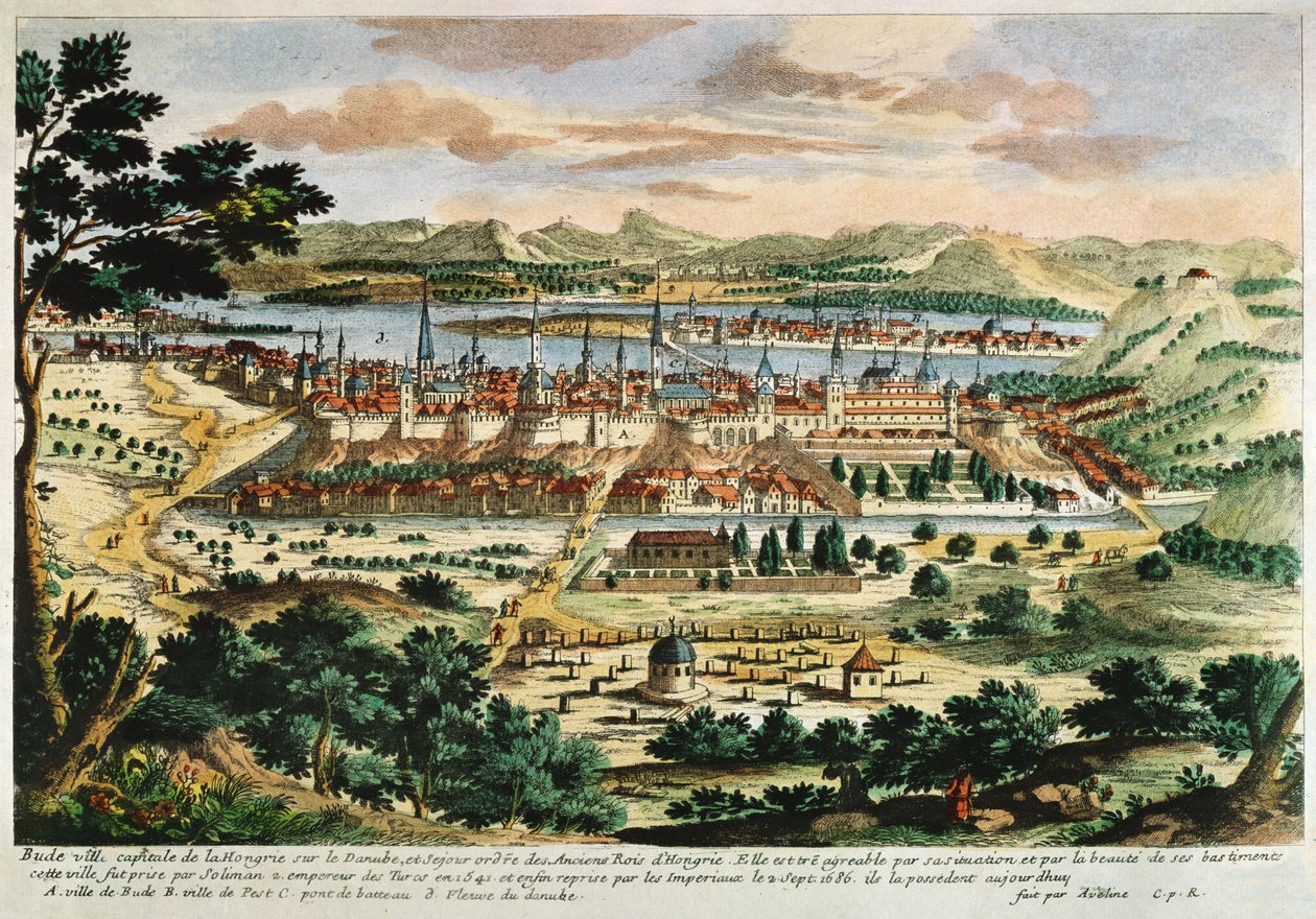 Budapest durante la ocupación turca de French School