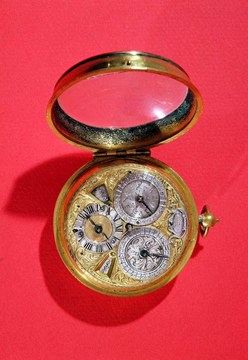 Reloj calendario, c.1690 de French School