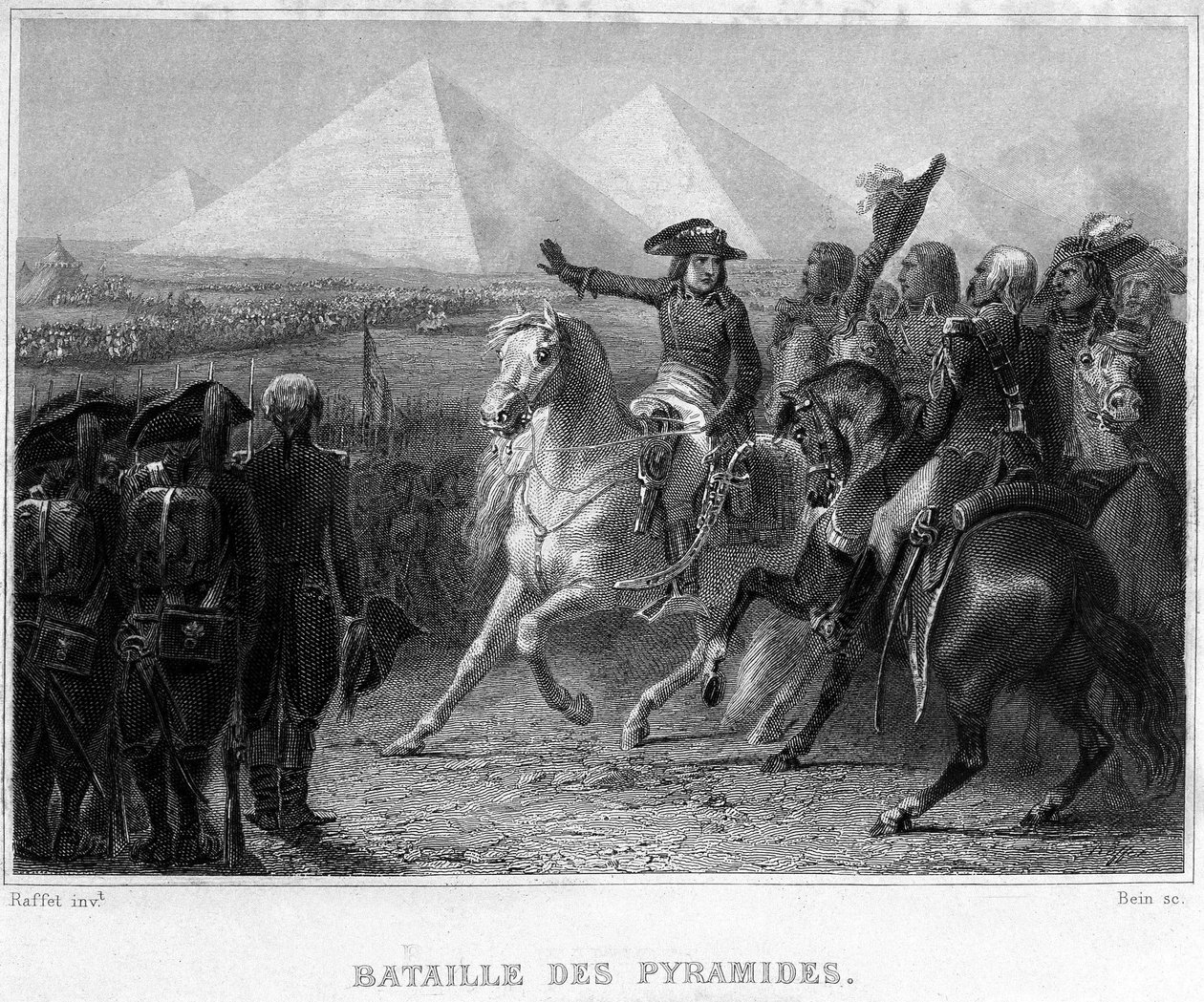 Campaña de Egipto (1798-1801): Batalla de las Pirámides (1798) - en “Revolución francesa” de Thiers de French School