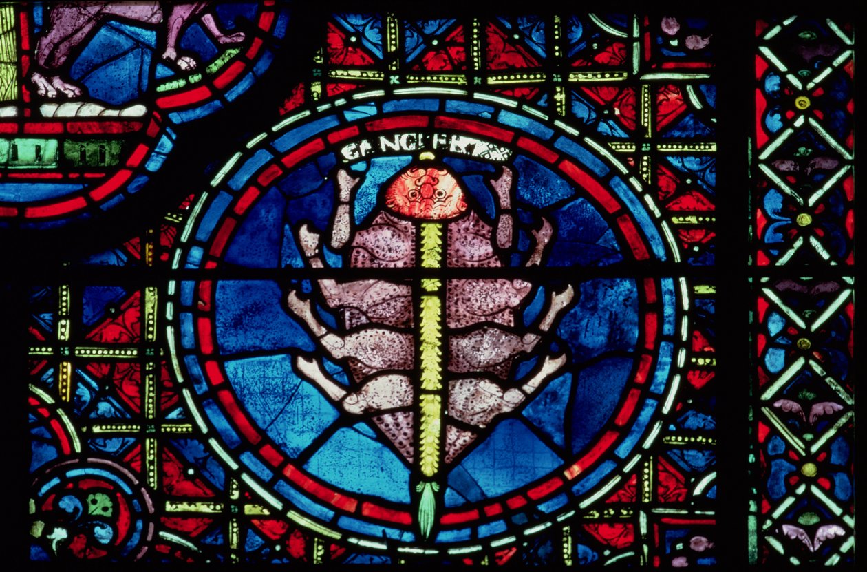 Cáncer, de la ventana del zodiaco, siglo XIII de French School