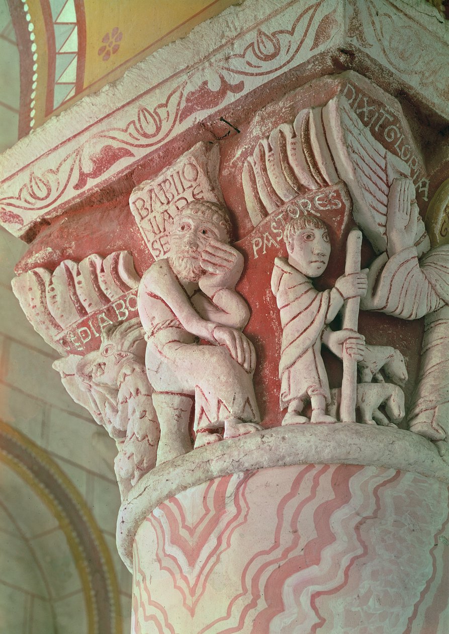 Capitel del presbiterio que representa Babilonia Desierta de French School