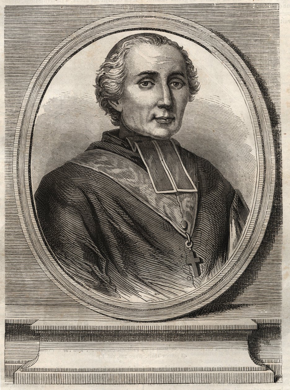 Cardenal François-Nicolas-Madeleine (François Nicolas Madeleine) Morlot 1795-1862 - Arzobispo de París y Cardenal de French School