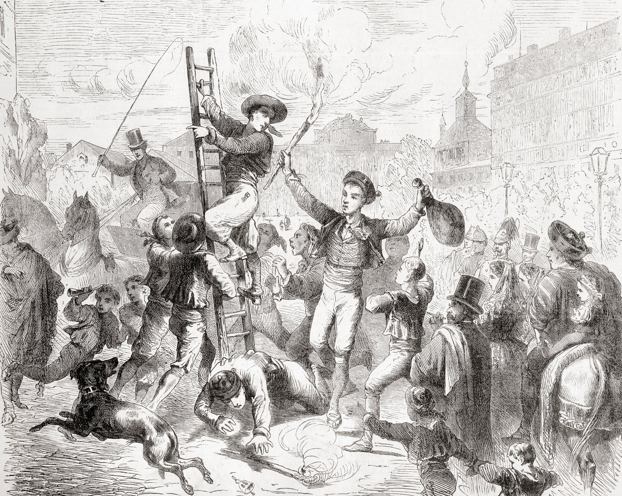 Celebración de la Epifanía, del Día de los Reyes, Madrid, de 