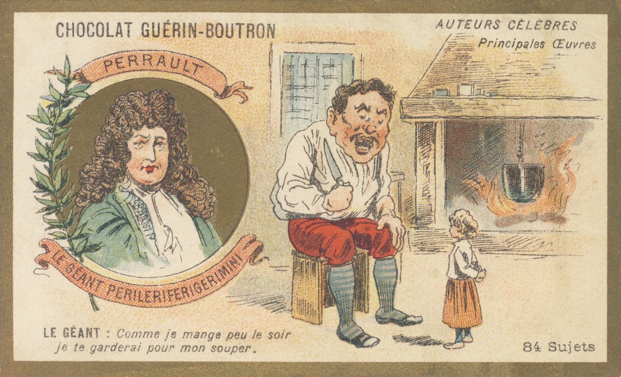Charles Perrault (1628-1703), hombre de letras francés, autor de “Le géant Perileriferigerimini” de French School