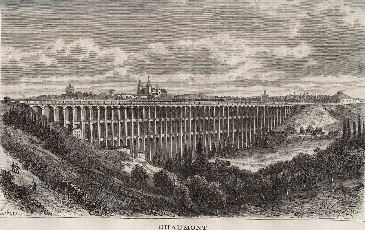 Chaumont - Haute-Marne - grabado en 