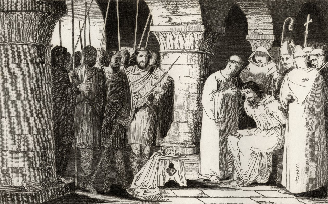 Childerico III (714-51) es destronado y confinado en un monasterio, de 