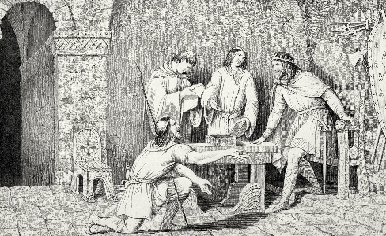 Childerico I (m.481) y la Historia de las Dos Mitades de la Moneda de Oro, de 