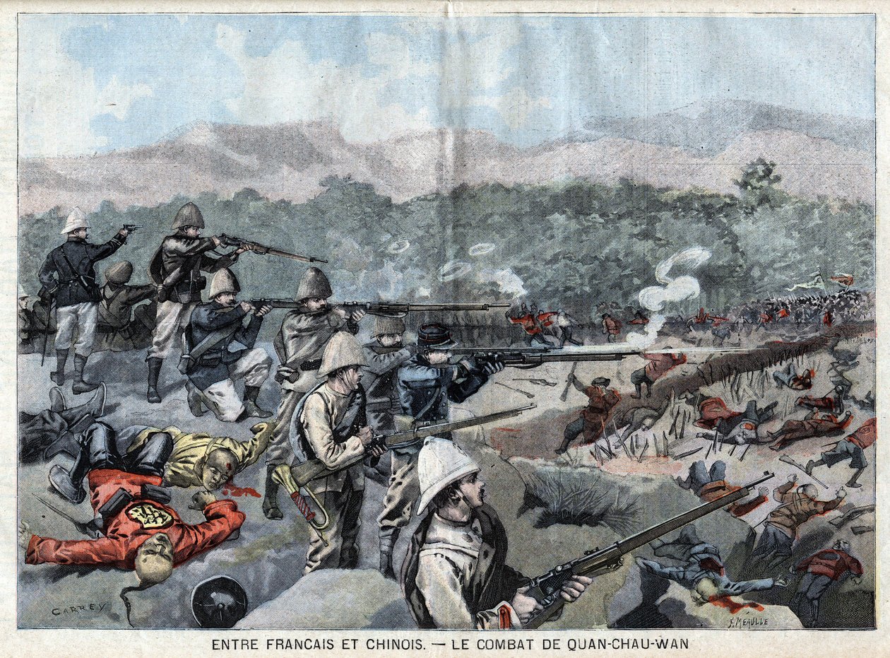 China. Guerra de los Bóxers de French School