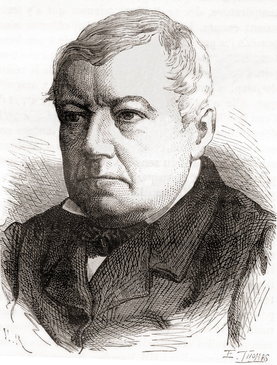 Christian Friedrich Schönbein, de Les Merveilles de la Science, publicado hacia 1870 (grabado) de French School