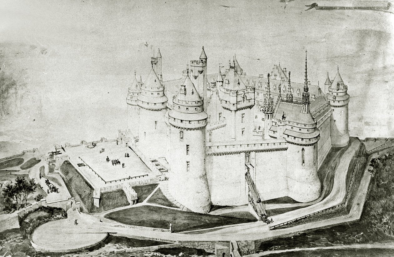 Castillo de Pierrefonds de French School