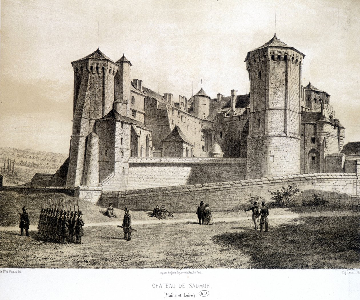 Castillo de Saumur (Maine y Loira) de French School