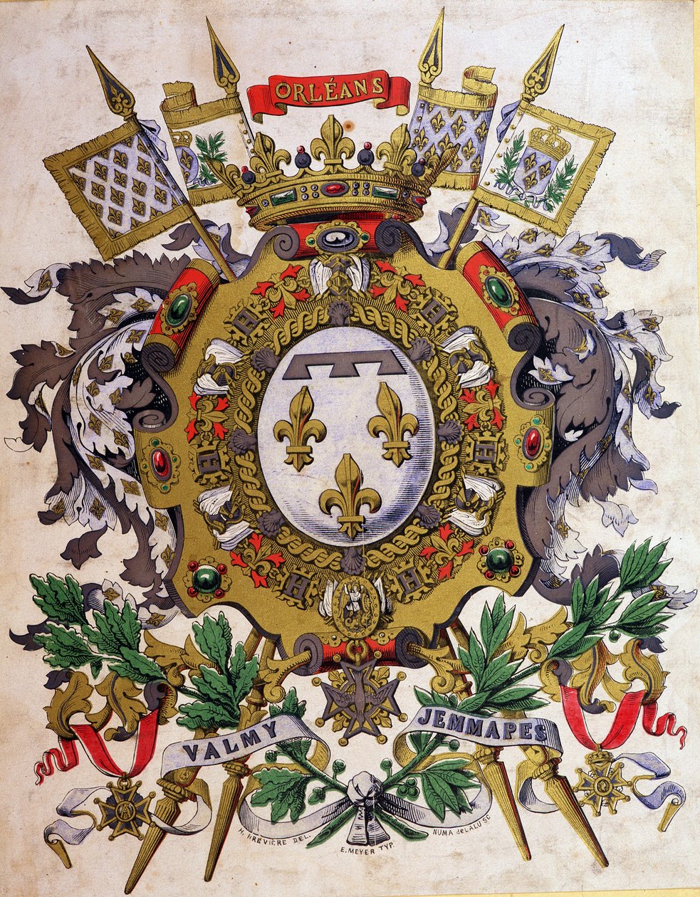 Escudo de armas de Luis Felipe I de French School