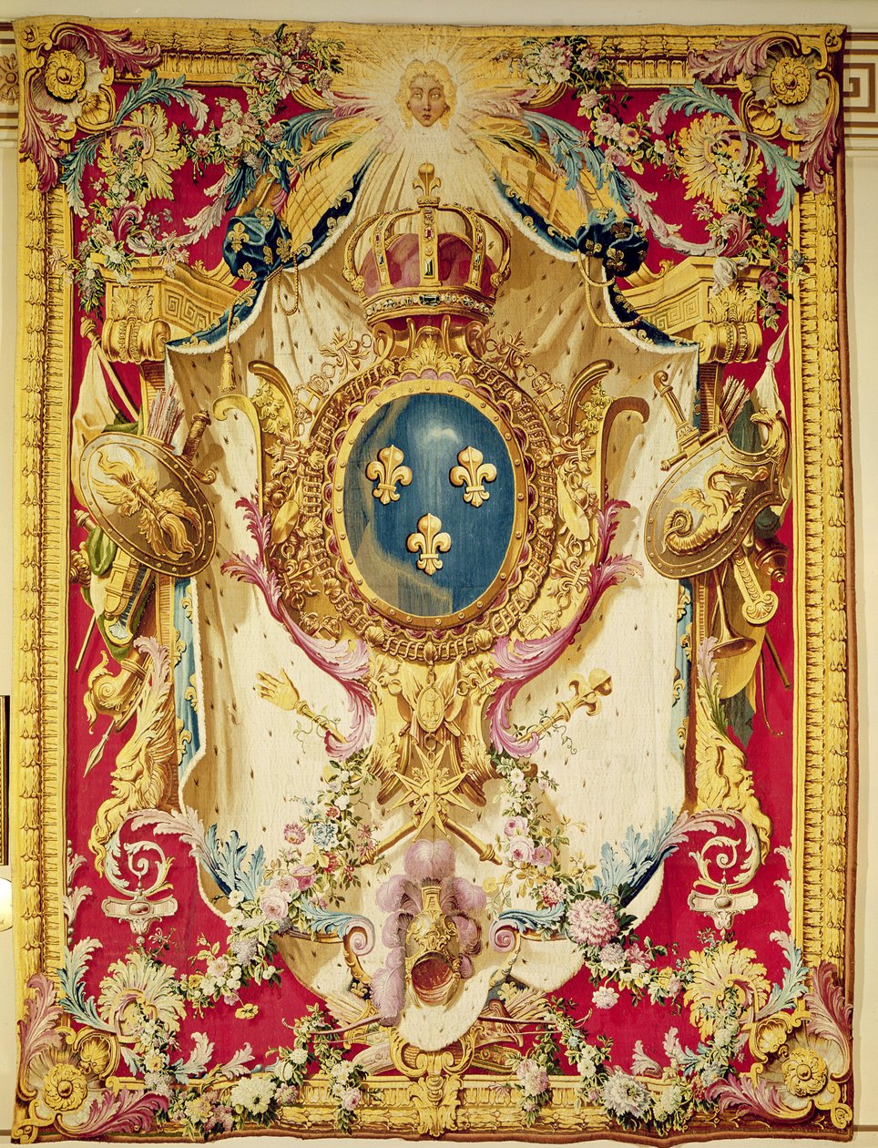 Escudo de armas de la Familia Real Francesa de French School