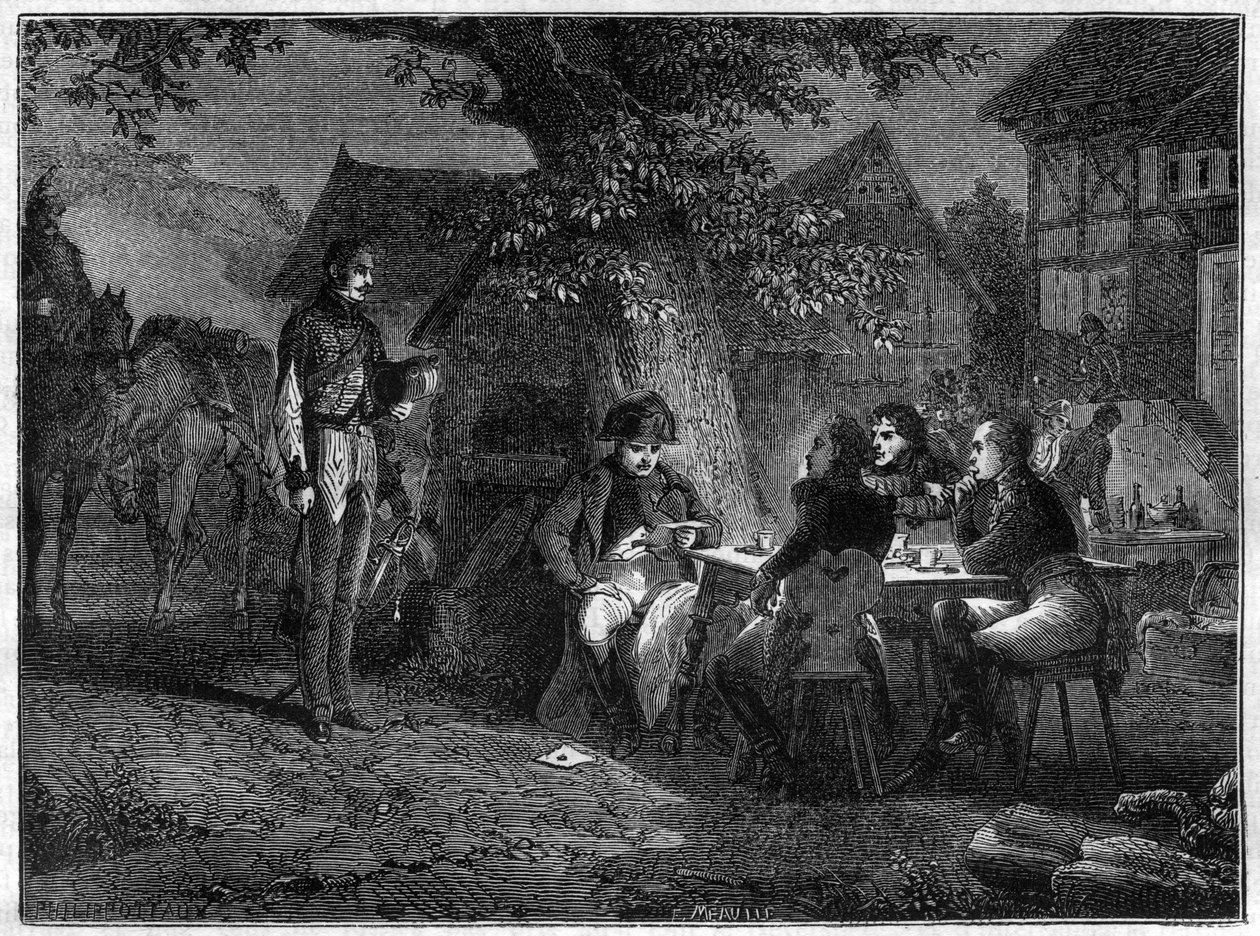Sangre fría de Napoleón al enterarse de la desafortunada batalla de Dennewitz (Alemania) el 8 de septiembre de French School