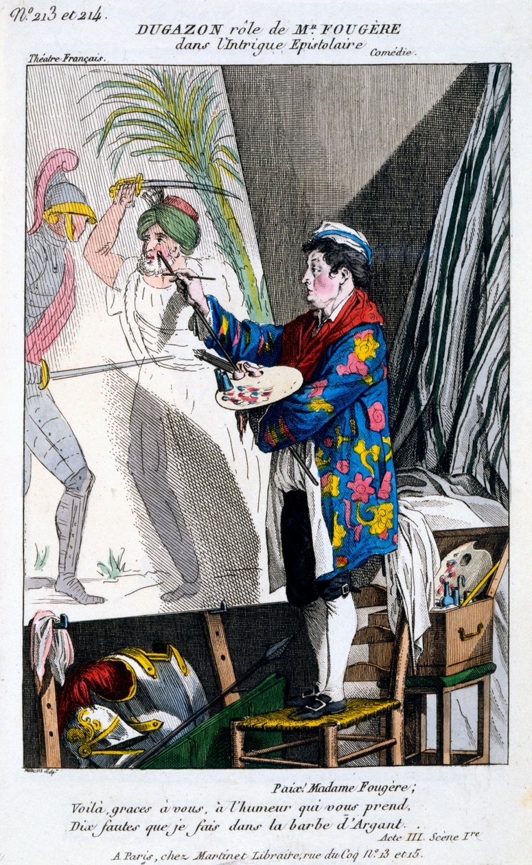 Traje para Dugazon en el papel de Monsieur Fougère en L