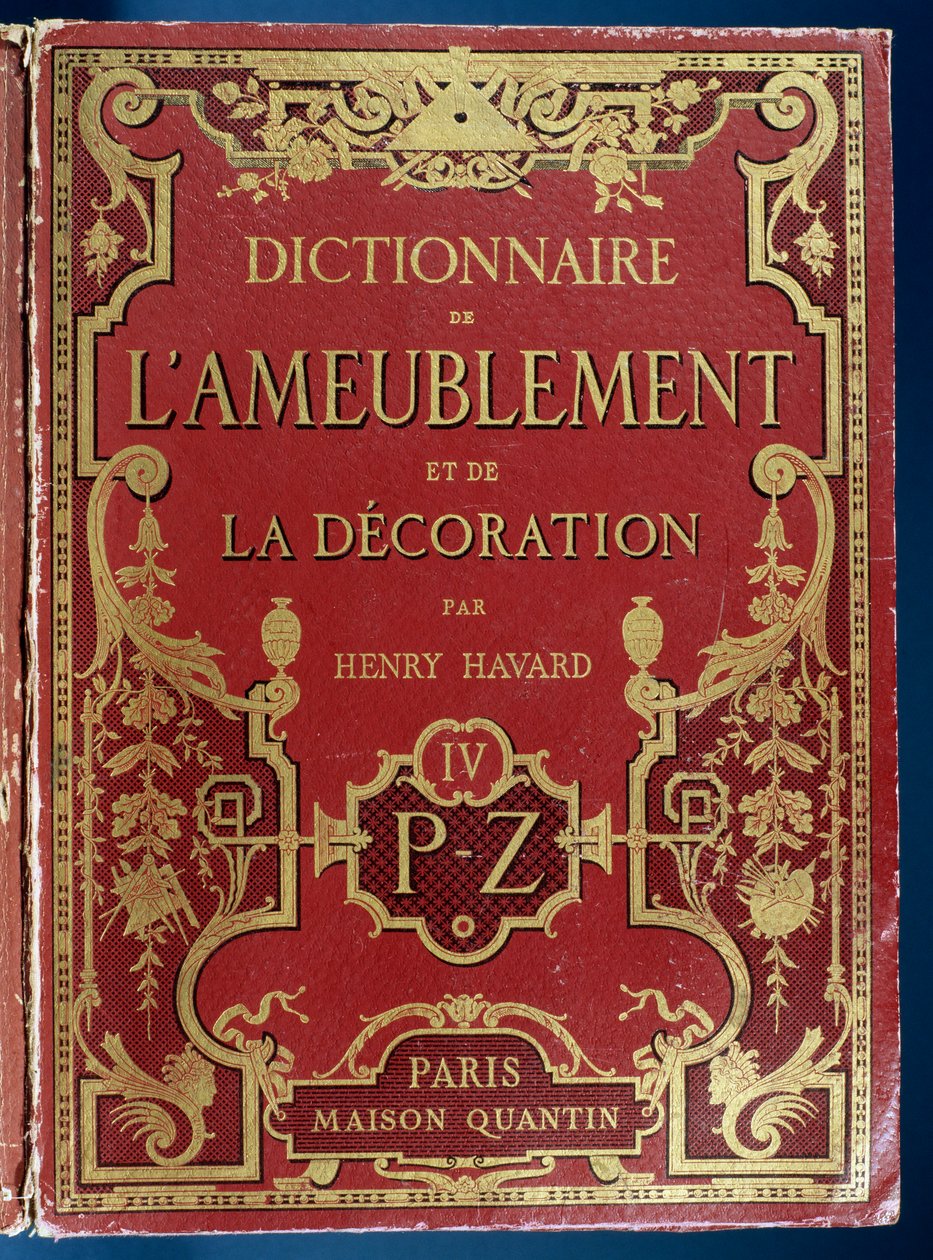 Portada del Diccionario de Muebles y Decoración de French School