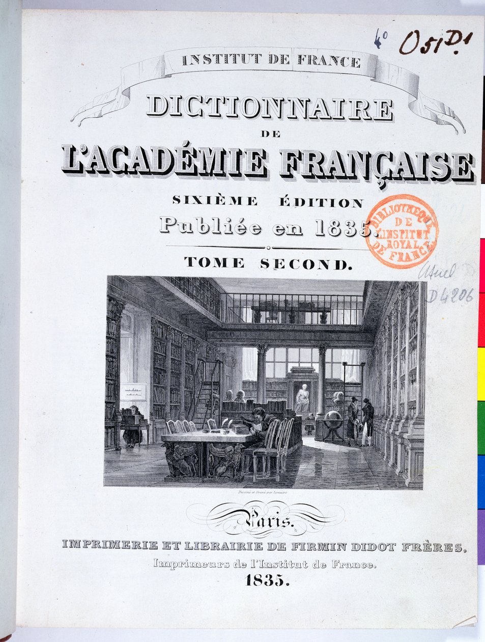 Portada del Dictionnaire de l