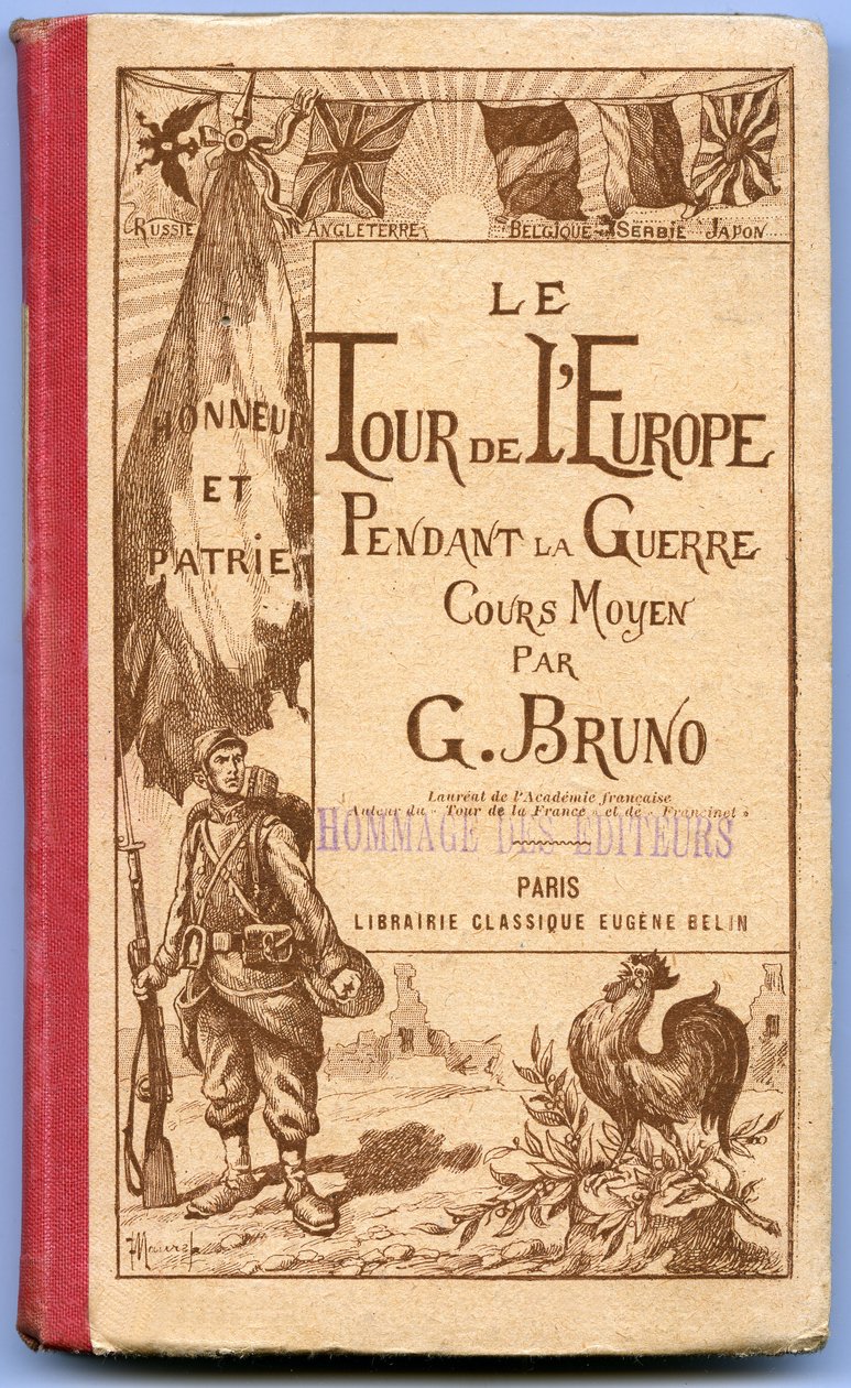 Portada del libro "El Tour de Europa durante la Guerra" de G. Bruno de French School