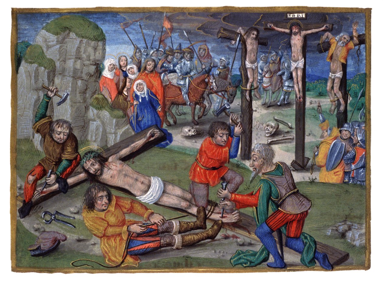 Crucifixión de Jesús de French School