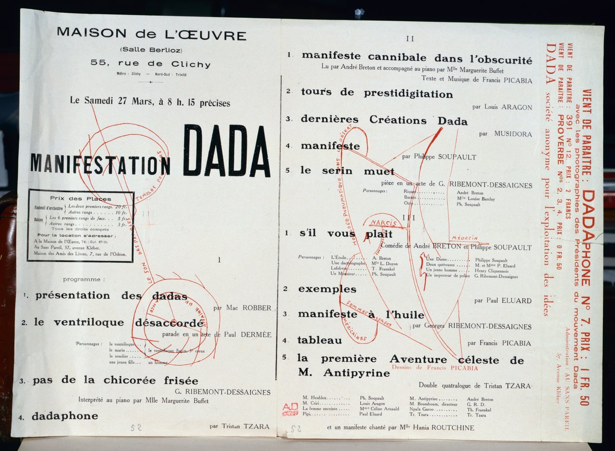 Manifestación dadaísta, c.1921 de French School