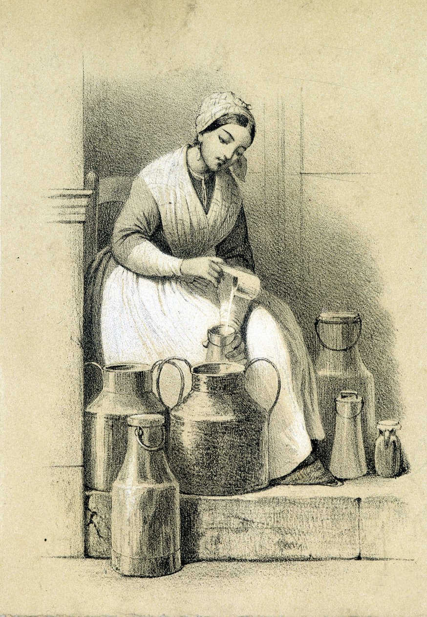 Lechería, Francia, c.1855 de French School